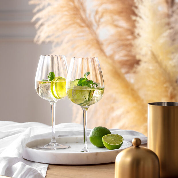 Gotë vere e bardhë Rose Garden, Set 4 copë - Image 4