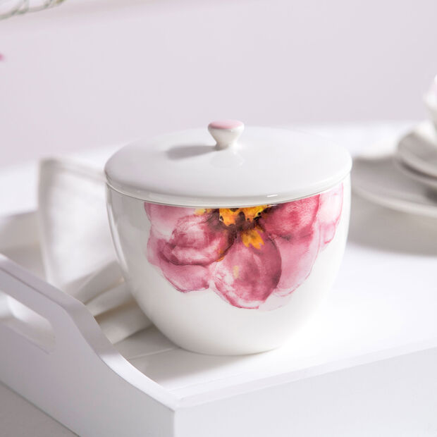 Rose Garden tea/coffee caddy with Lid - Image 2