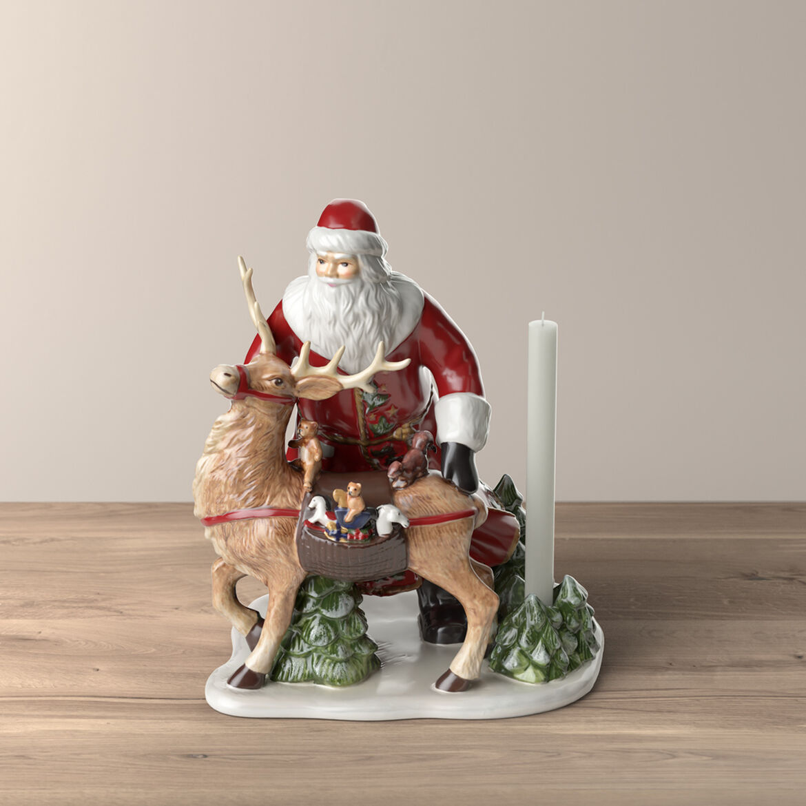 Christmas Toy's Memory Figurine: Santa with Deer - Image 2