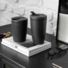 Manufacture Rock Coffee To Go travel mug, 350 ml, matt black - Image 3